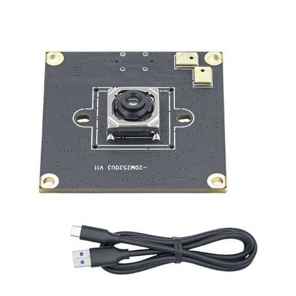 Lightweight 20MP IMX230 Industrial Camera 5344x4016 75/90 Degree Auto Focusing USB3.0 Camera with Microphone For Office Home