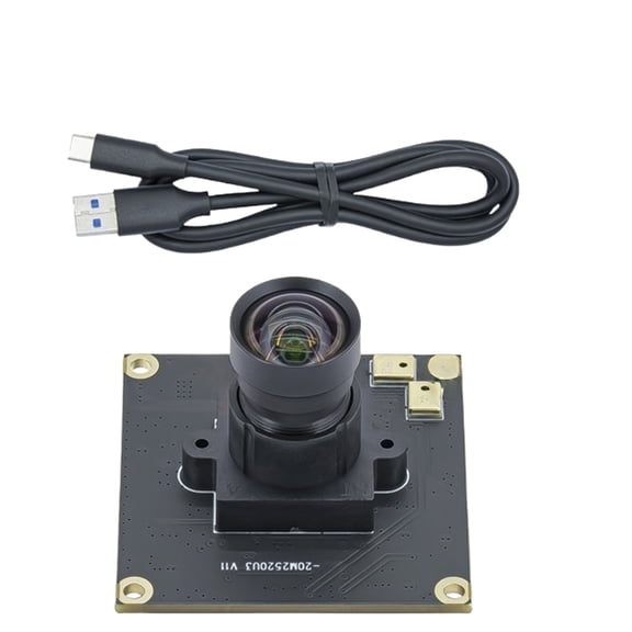 Lightweight 20MP IMX230 Industrial Camera 5344x4016 75/90 Degree Auto Focusing USB3.0 Camera with Microphone For Office