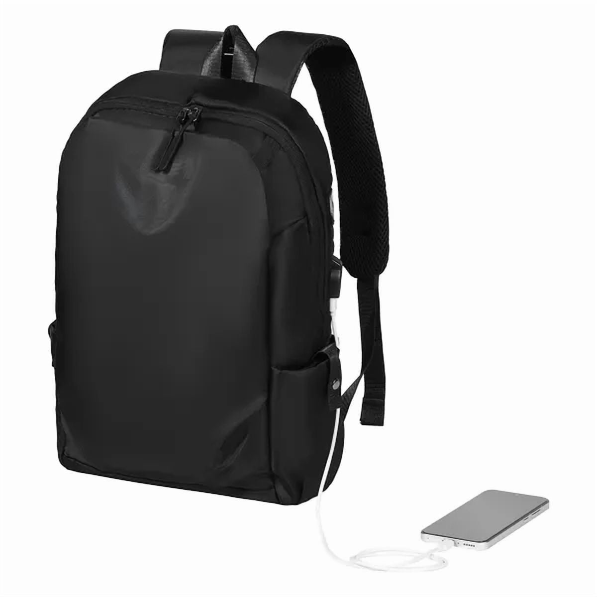 Lightweight 26L Travel Hiking Backpack with Water-Resistant Fabric,USB  Charging Port,Anti-Theft Pocket,Fits 15.6-inch Laptop-Ideal for Men and  Women Camping and Riding(Black) - Walmart Business Supplies