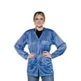 thumbnail image 1 of Lightweight 8812 Fabric, V-Neck Collar, Snap Cuff ESD Jacket, 1 of 7