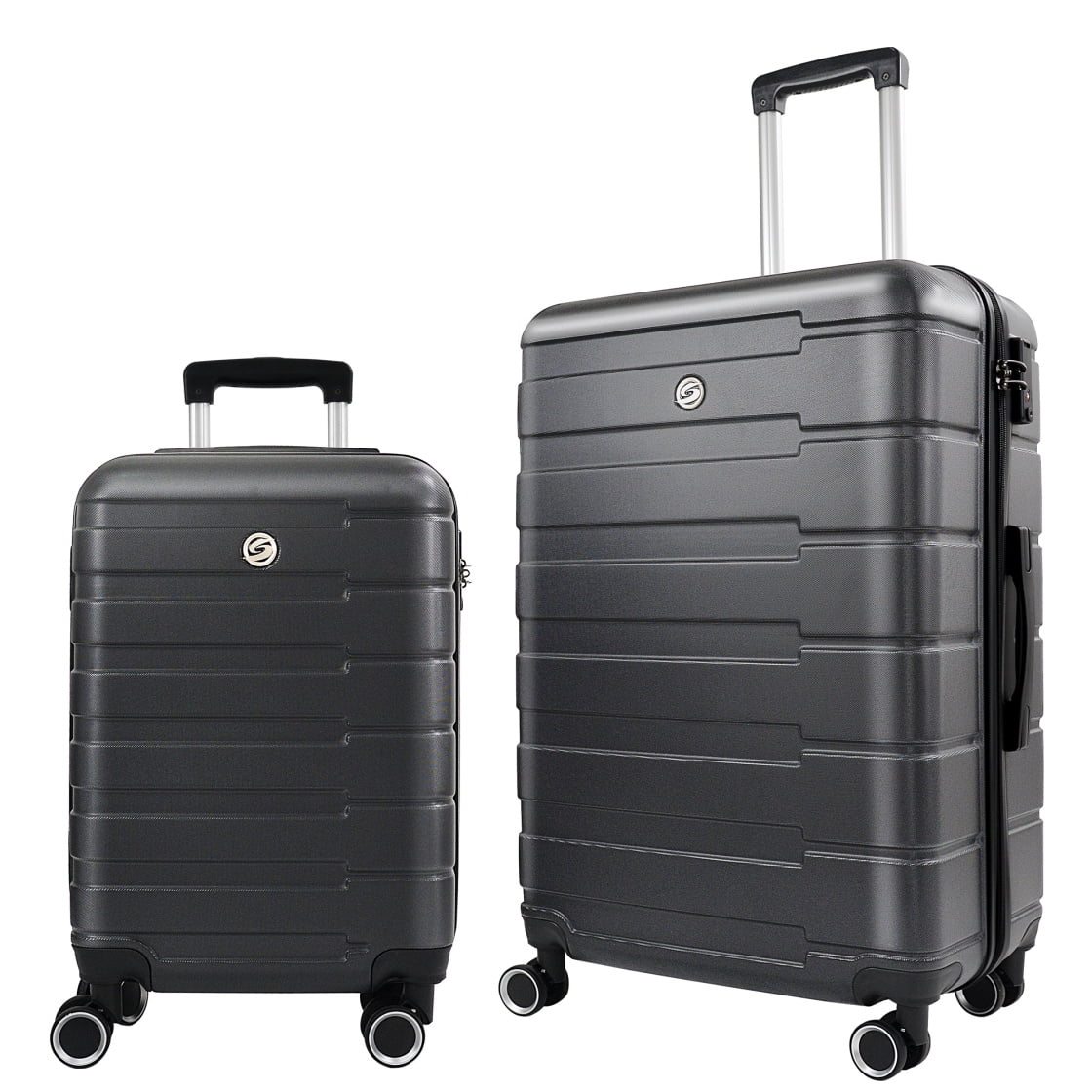 Lightweight ABS Hard Shell Luggage Sets 2 Piece with TSA Lock & 360