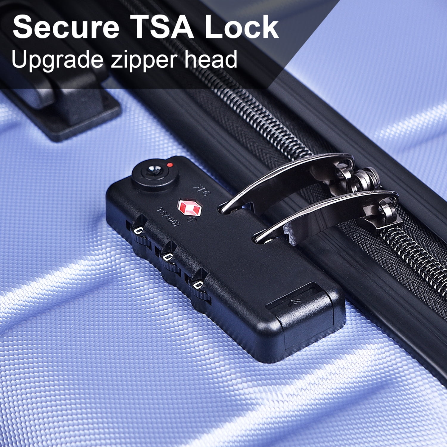 Lightweight ABS Hardside Luggage Sets 2 Piece Carry on Suitcase with