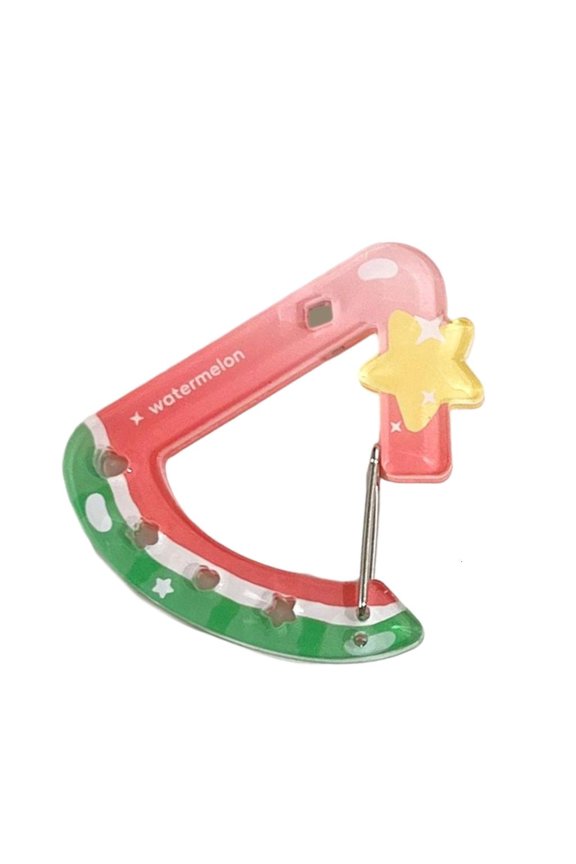 Lightweight Acrylic Keychain With Hollow Cherries Pineapple Design Secure Carabiner Clip Holder For Bag Charm