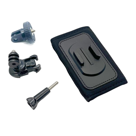 Lightweight Action Camera Strap Mount Holder With Rapid Systems Multiple Directional Positioning Capability