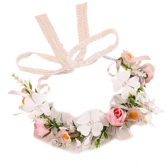Lightweight Adjustable Elastic Headband With Rose Flower Design Friendly Fabric Hair Accessory For Daily Use