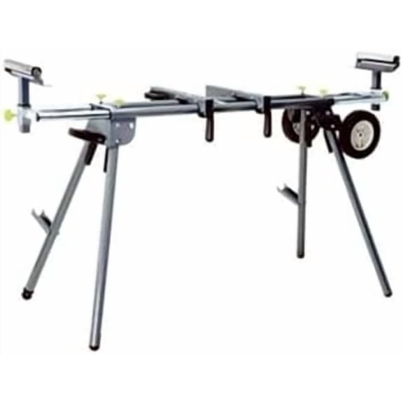 Lightweight Adjustable Folding Miter Saw Stand with 300 Pound Maximum Load Capacity and Wheels for Easy Transport, Black$$Tools & Hardware Other