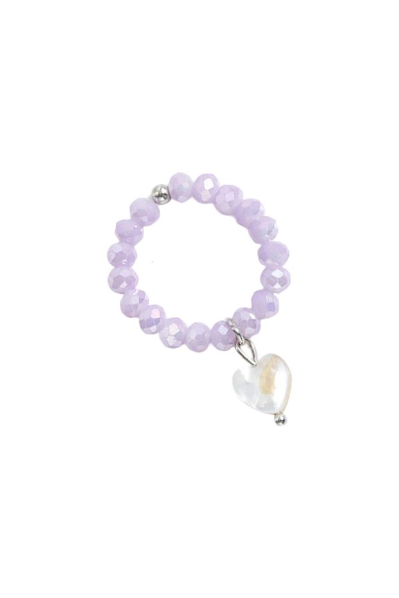 Lightweight Adjustable Heart Shaped Shell Ring For Everyday Wear Natural Material User Friendly Jewelry Gift For Women