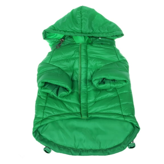 Lightweight Adjustable 'Sporty Avalanche' Dog Coat - Green - XL