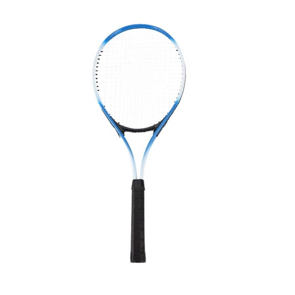 Lightweight Adults Tennis Racket Training Gear Professional Women Men Aluminum Alloy Racket Non Slip Racquet for Beginners Sports Blue