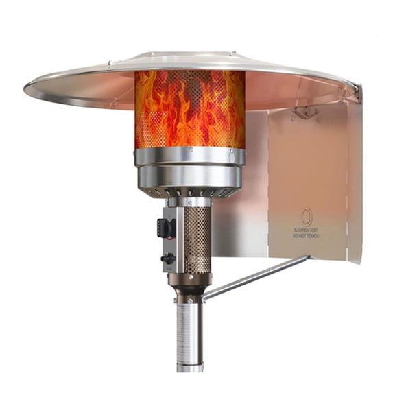 Lightweight All Aluminum Wind Shield For Patios Heater Accessories Weatherproof Design Enhancing Safety For Outdoor Use