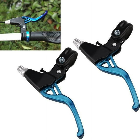 Lightweight Alloy Brake Levers 2-Finger Mountain Bike Bicycle Mtb V-Brake Bike Brake Handle All Aluminum Alloy Variable Speed