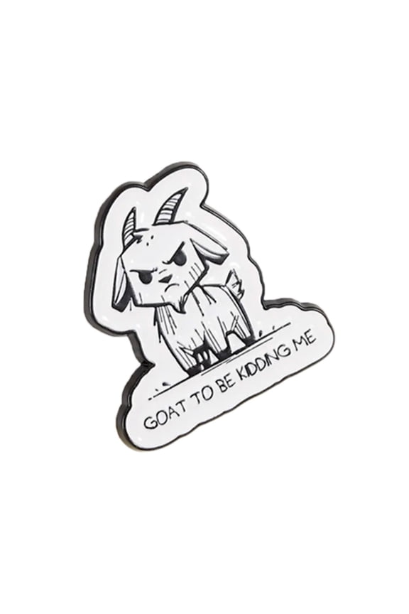 Lightweight Alloy Goat Pin Backpack Lapel Badge Decorative Item for Clothing