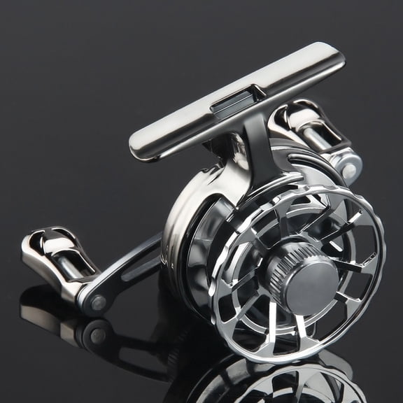 Lightweight Alloy Ice Fishing Reel with 2.6:1 Gear Ratio & Bidirectional Lever
