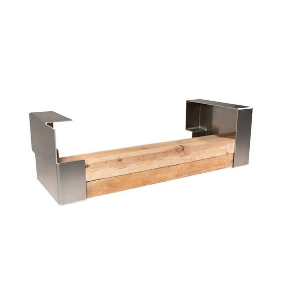 Lightweight Aluminum Dunnage Racks for Flatbed Trailers - 20" x 15" Bolt-On Wood Holder for Gooseneck Trailers - 1 Pair