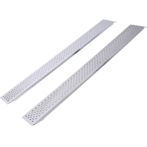 Lightweight Aluminum Ramps 78L x 8.5W for Pickup Trucks, 880lbs Capacity Loading Ramps for ATV, Motorcycle, Lawn Mower, Dirt Bike, Snow Blower, Golf Cart - 2 Pack