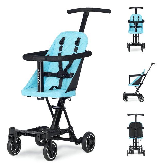 Lightweight And Compact Coast Rider Stroller With One Hand Easy Fold, Adjustable Handles And