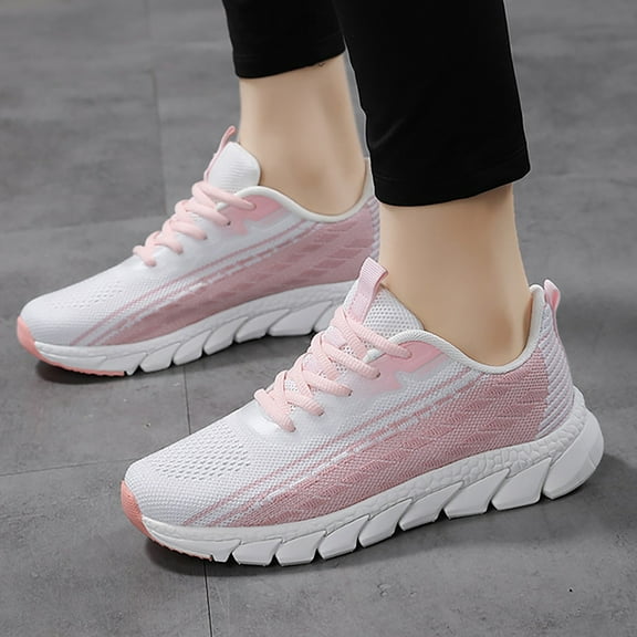 XIMIN Lightweight Athletic Zero Drop Supportive Running Shoes Cushioned Athletic Sneakers Non Slip Outdoor Minimalist Shoes Soft Cushion Slip on Loafer Shoes