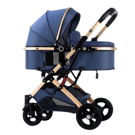 Lightweight Baby Stroller For Newborn, Baby Strollers For Infant And Toddler High Landscape Shock-absorbing Carriage Two-way Pram Trolley Baby Pushchair Ideal For 0-36 Months