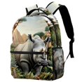 thumbnail image 1 of Lightweight Backpack Abstract Rhinoceros School Bag Travel Laptop Daypack for Men Women Casual Rucksack, 1 of 6