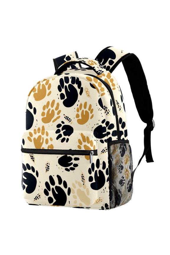 Lightweight Backpack Animal Paw Prints School Bag Travel Laptop Daypack for Men Women Casual Rucksack