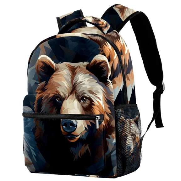 Lightweight Backpack Bear School Bag Travel Laptop Daypack for Men Women Casual Rucksack