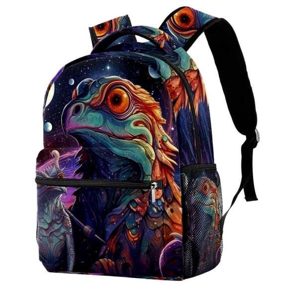 Lightweight Backpack Chameleon School Bag Travel Laptop Daypack for Men Women Casual Rucksack