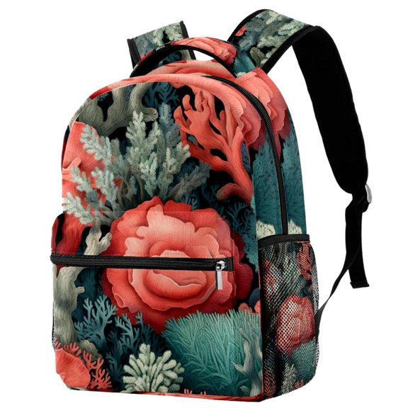 Lightweight Backpack Coral School Bag Travel Laptop Daypack for Men Women Casual Rucksack
