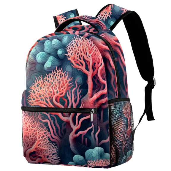 Lightweight Backpack Coral School Bag Travel Laptop Daypack for Men Women Casual Rucksack