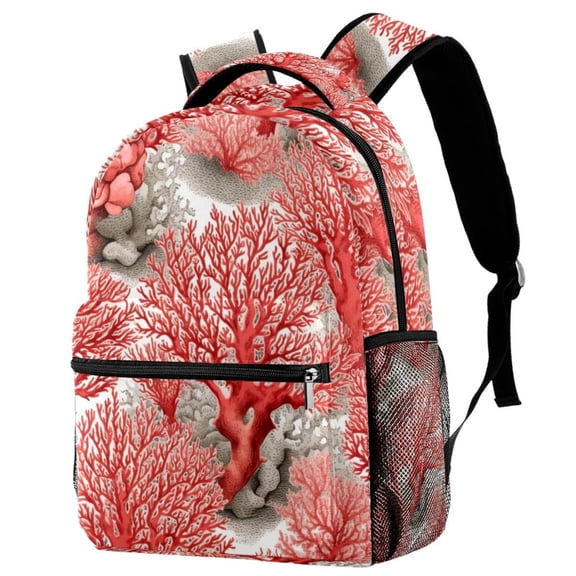Lightweight Backpack Coral School Bag Travel Laptop Daypack for Men Women Casual Rucksack