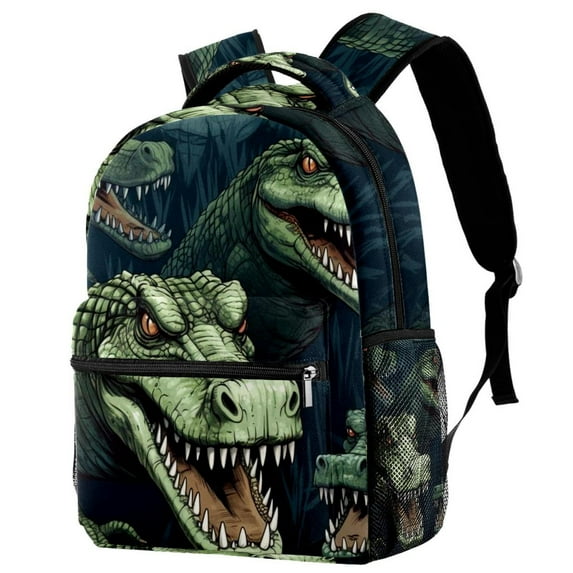Lightweight Backpack Crocodile School Bag Travel Laptop Daypack for Men Women Casual Rucksack