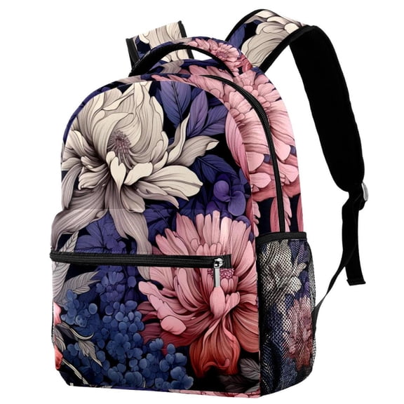 Lightweight Backpack Flower School Bag Travel Laptop Daypack for Men Women Casual Rucksack