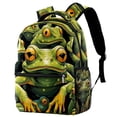thumbnail image 1 of Lightweight Backpack Frog School Bag Travel Laptop Daypack for Men Women Casual Rucksack, 1 of 6