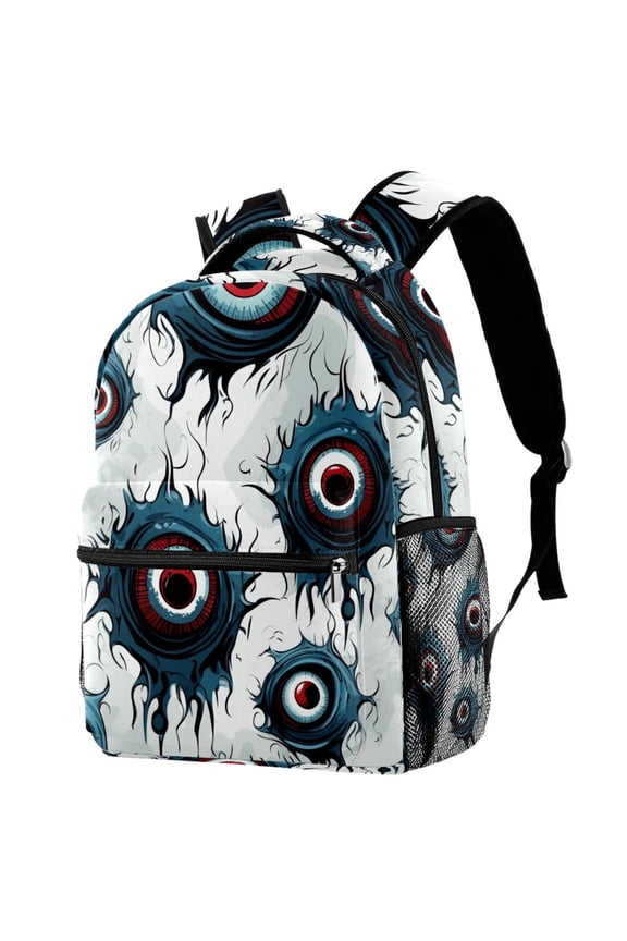 Lightweight Backpack Halloween Eyeballs School Bag Travel Laptop Daypack for Men Women Casual Rucksack