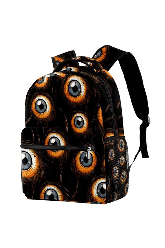 Lightweight Backpack Halloween Eyeballs School Bag Travel Laptop Daypack for Men Women Casual Rucksack