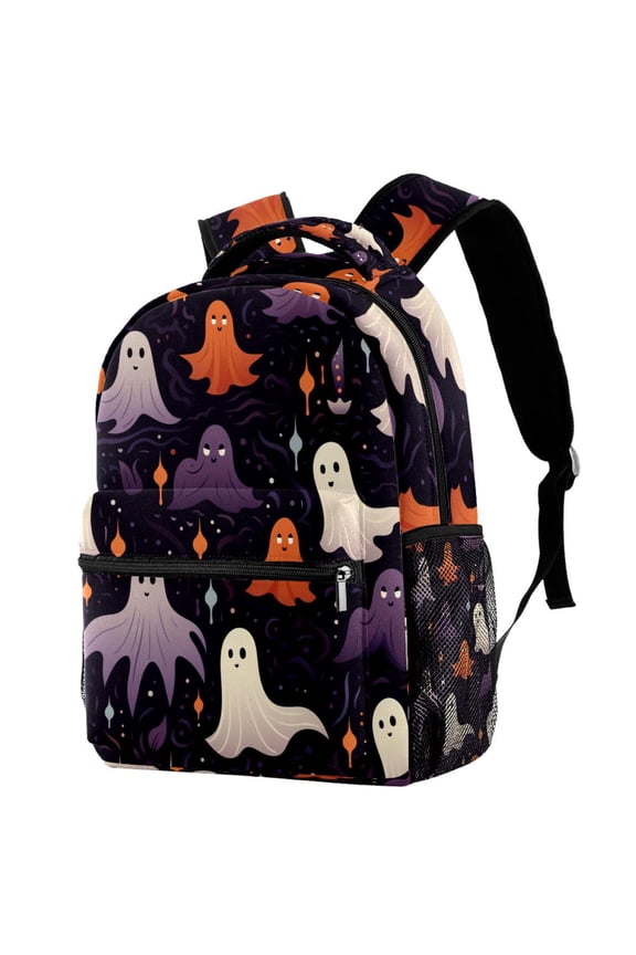 Lightweight Backpack Halloween Ghost School Bag Travel Laptop Daypack for Men Women Casual Rucksack