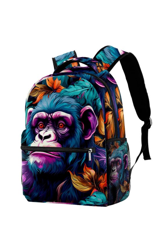 Lightweight Backpack Monkey School Bag Travel Laptop Daypack for Men Women Casual Rucksack