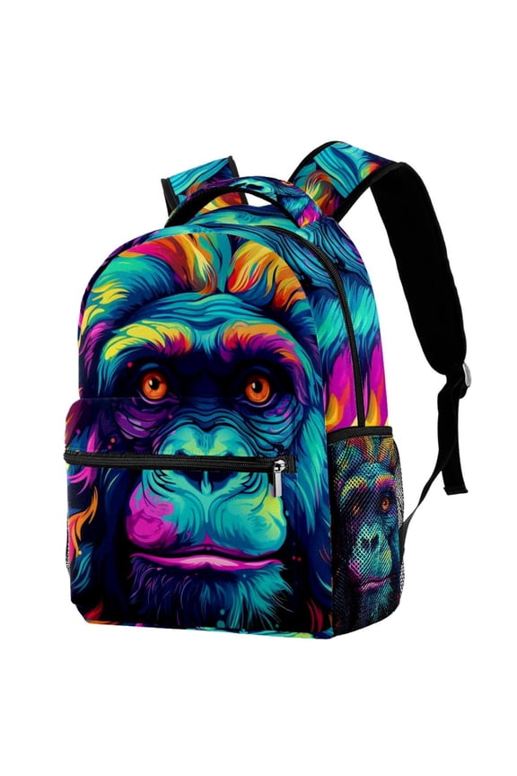 Lightweight Backpack Monkey School Bag Travel Laptop Daypack for Men Women Casual Rucksack