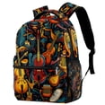 thumbnail image 1 of Lightweight Backpack Musical Instrument School Bag Travel Laptop Daypack for Men Women Casual Rucksack, 1 of 6