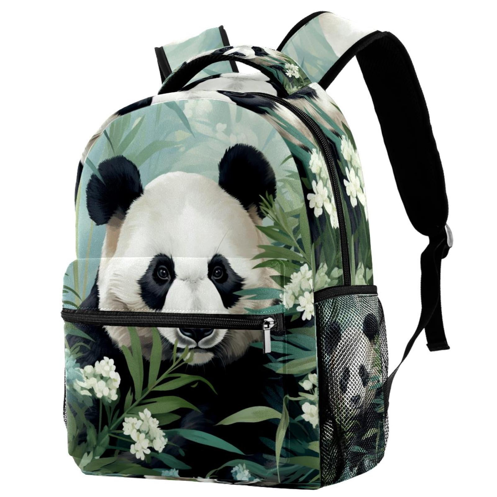 Lightweight Backpack Panda School Bag Travel Laptop Daypack for