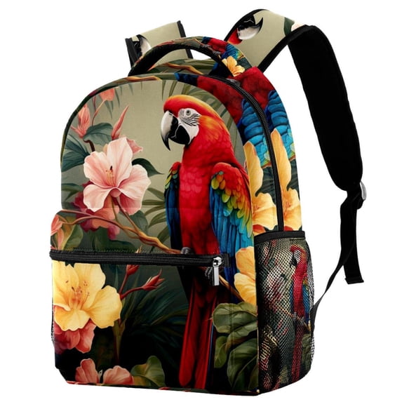 Lightweight Backpack Parrot School Bag Travel Laptop Daypack for Men Women Casual Rucksack