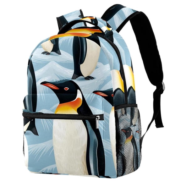 Lightweight Backpack Penguin School Bag Travel Laptop Daypack for Men Women Casual Rucksack