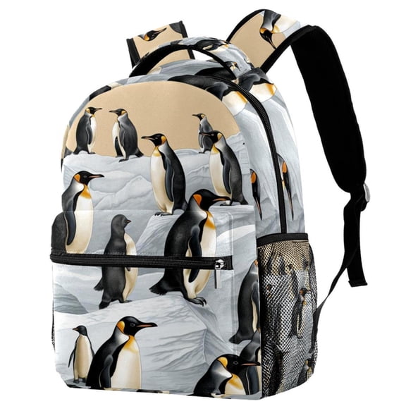 Lightweight Backpack Penguin School Bag Travel Laptop Daypack for Men Women Casual Rucksack
