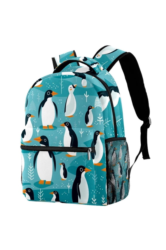Lightweight Backpack Penguin School Bag Travel Laptop Daypack for Men Women Casual Rucksack