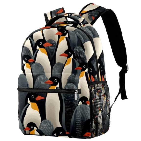Lightweight Backpack Penguin School Bag Travel Laptop Daypack for Men Women Casual Rucksack