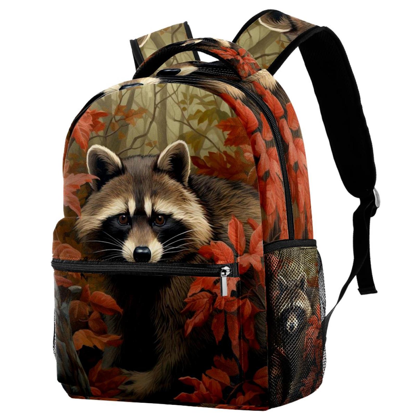 New Raccoon fur fleece backpack sling bag SNUG-ALONGS Peanut Raccoon Plush Backpack – LittleSofts main image 2