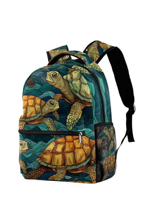 Lightweight Backpack Sea Turtle School Bag Travel Laptop Daypack for Men Women Casual Rucksack