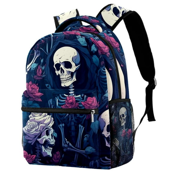 Lightweight Backpack Skeleton School Bag Travel Laptop Daypack for Men Women Casual Rucksack