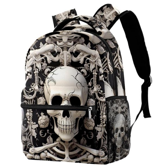 Lightweight Backpack Skeleton School Bag Travel Laptop Daypack for Men Women Casual Rucksack