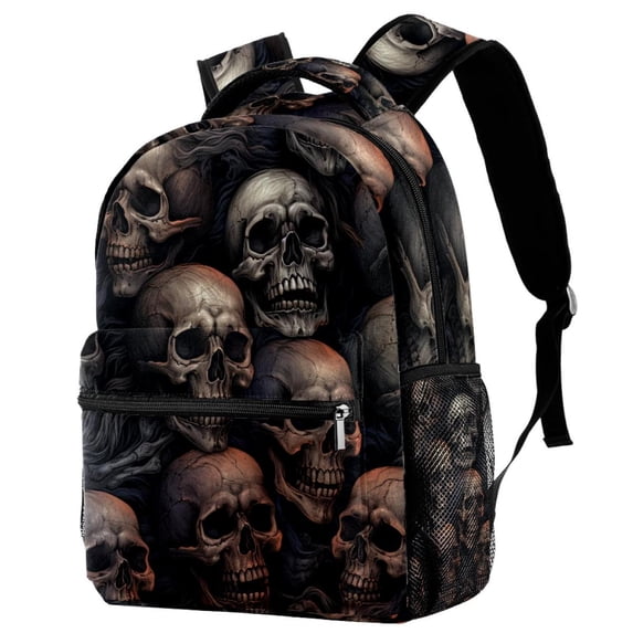 Lightweight Backpack Skull School Bag Travel Laptop Daypack for Men Women Casual Rucksack