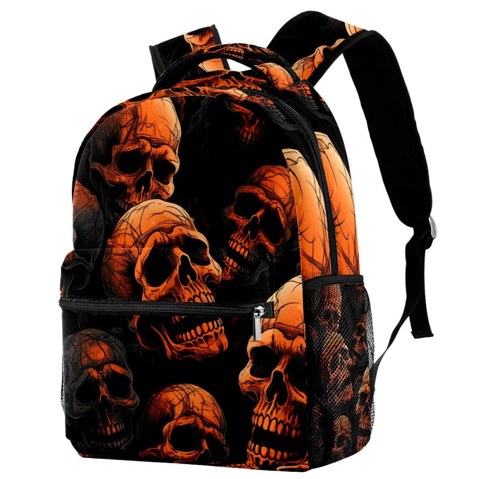 Lightweight Backpack Skull School Bag Travel Laptop Daypack for 